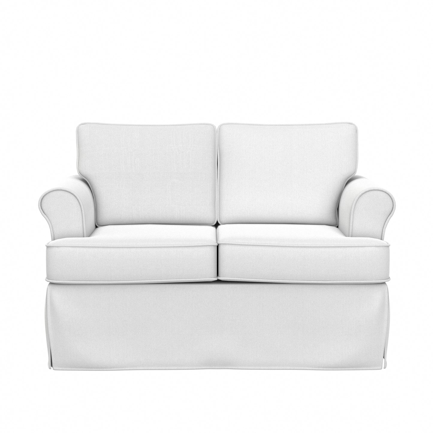 Hillsdale Furniture Faywood Upholstered Loveseat, Snow White