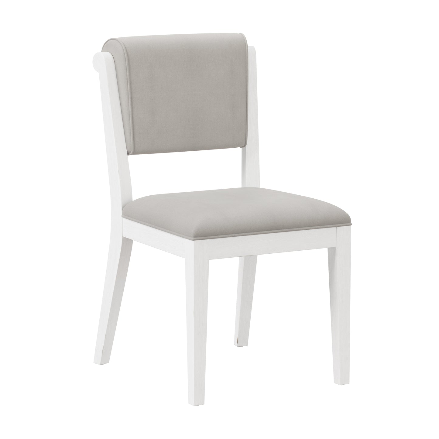 Hillsdale Furniture Clarion Wood and Upholstered Dining Chairs, Set of 2, Sea White