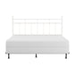 Hillsdale Furniture Providence Metal King Headboard and Frame with Spindle Design, Soft White