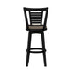 Hillsdale Furniture Foxmoor Wood Bar Height Swivel Stool, Black