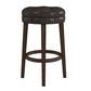 Hillsdale Furniture Krauss Wood Backless Bar Height Swivel Stool, Dark Brown