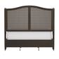 Hillsdale Furniture Sausalito Wood and Cane Queen Bed, Oiled Bronze