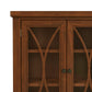 Hillsdale Furniture Bayside Wood 4 Door Console Cabinet, Rustic Mahogany