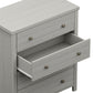 Living Essentials by Hillsdale Harmony Wood 4 Drawer Chest, Gray