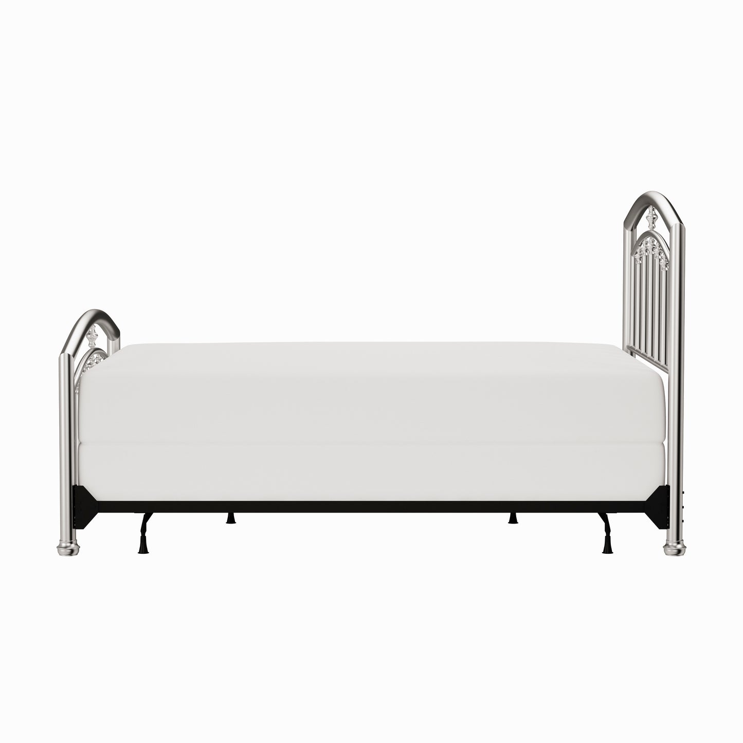 Hillsdale Furniture Claudia Queen Metal Bed, Matte Nickel