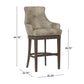 Hillsdale Furniture Creekside Return Swivel Bar Height Stool, Smoke Brown