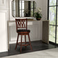 Hillsdale Furniture Tateswood Wood Bar Height Swivel Stool, Cherry