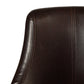 Hillsdale Furniture Napa Valley Wood Counter Height Swivel Stool, Dark Brown Cherry with Dark Brown Faux Leather