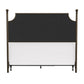 Hillsdale Furniture McArthur Queen Metal and Upholstered Bed, Bronze with Linen Stone Fabric