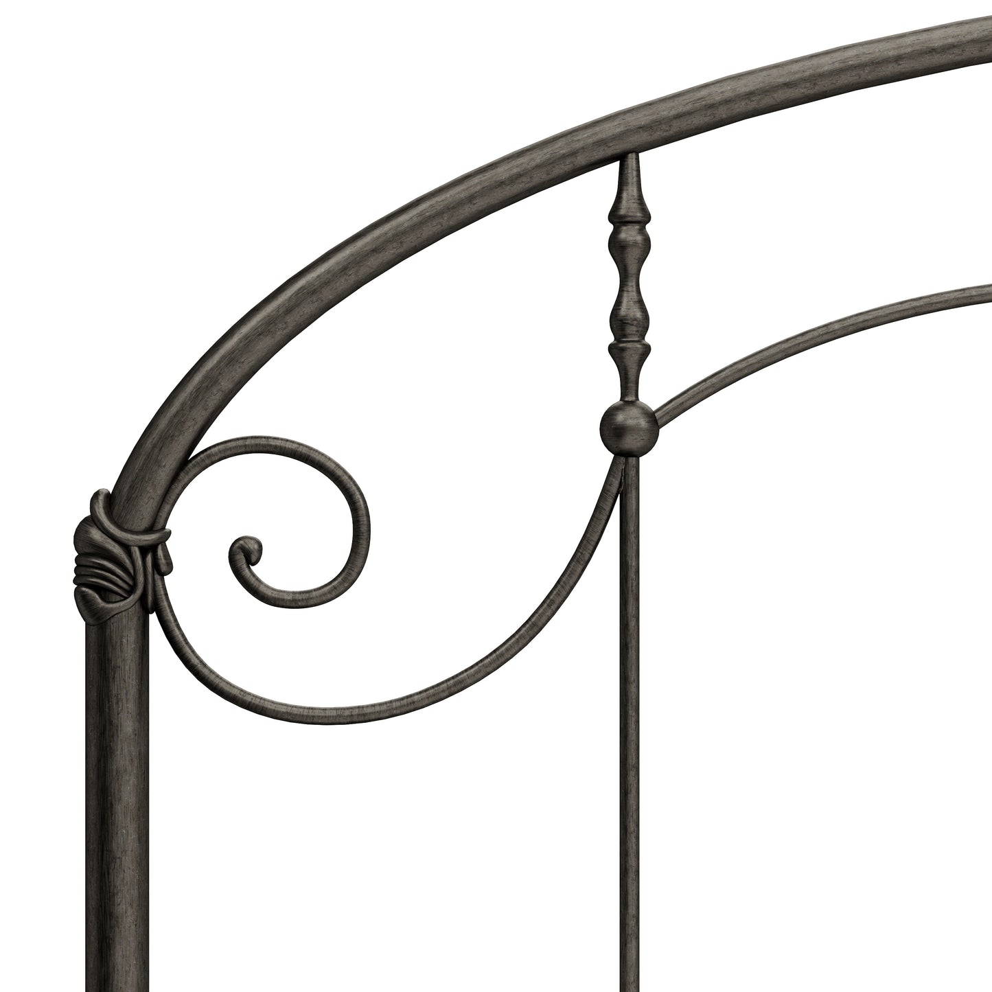 Hillsdale Furniture Jacqueline Metal King Headboard, Old Brushed Pewter