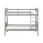 Living Essentials by Hillsdale Alexis Wood Arch Twin Over Twin Bunk Bed, Gray