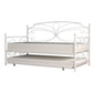 Hillsdale Furniture Anslee Metal Twin Daybed with Trundle, White