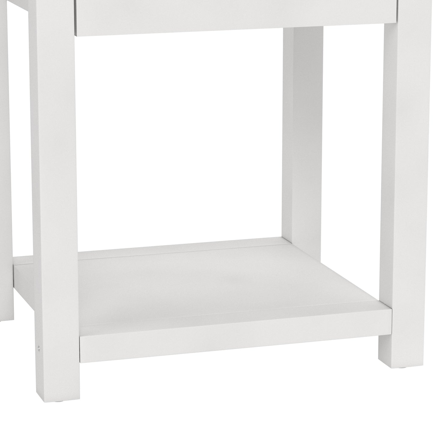 Living Essentials by Hillsdale Harmony Wood Accent Table, Matte White