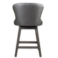 Hillsdale Furniture, Rosabella Wood Counter Height Swivel Stool, Gray Wire Brush