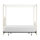 Hillsdale Furniture Dover Full Metal Canopy Bed, Cream