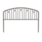 Hillsdale Furniture Riverbrooke Metal Arch Scallop Full/Queen Headboard, Bronze