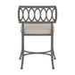 Hillsdale Furniture Canal Street Metal Vanity Stool, Pewter