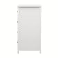 Living Essentials by Hillsdale Harmony Wood 4 Drawer Chest, Matte White