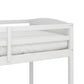 Living Essentials by Hillsdale Alexis Wood Arch Twin Loft Bed with Desk, White