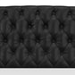 Hillsdale Furniture Hawthorne Queen Upholstered Headboard with Frame, Black Faux Leather