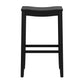 Hillsdale Furniture Fiddler Wood Backless Bar Height Stool, Black