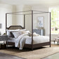 Hillsdale Furniture Melanie Wood and Metal Queen Canopy Bed, Oiled Bronze