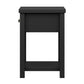 Living Essentials by Hillsdale Harmony Wood Accent Table, Matte Black