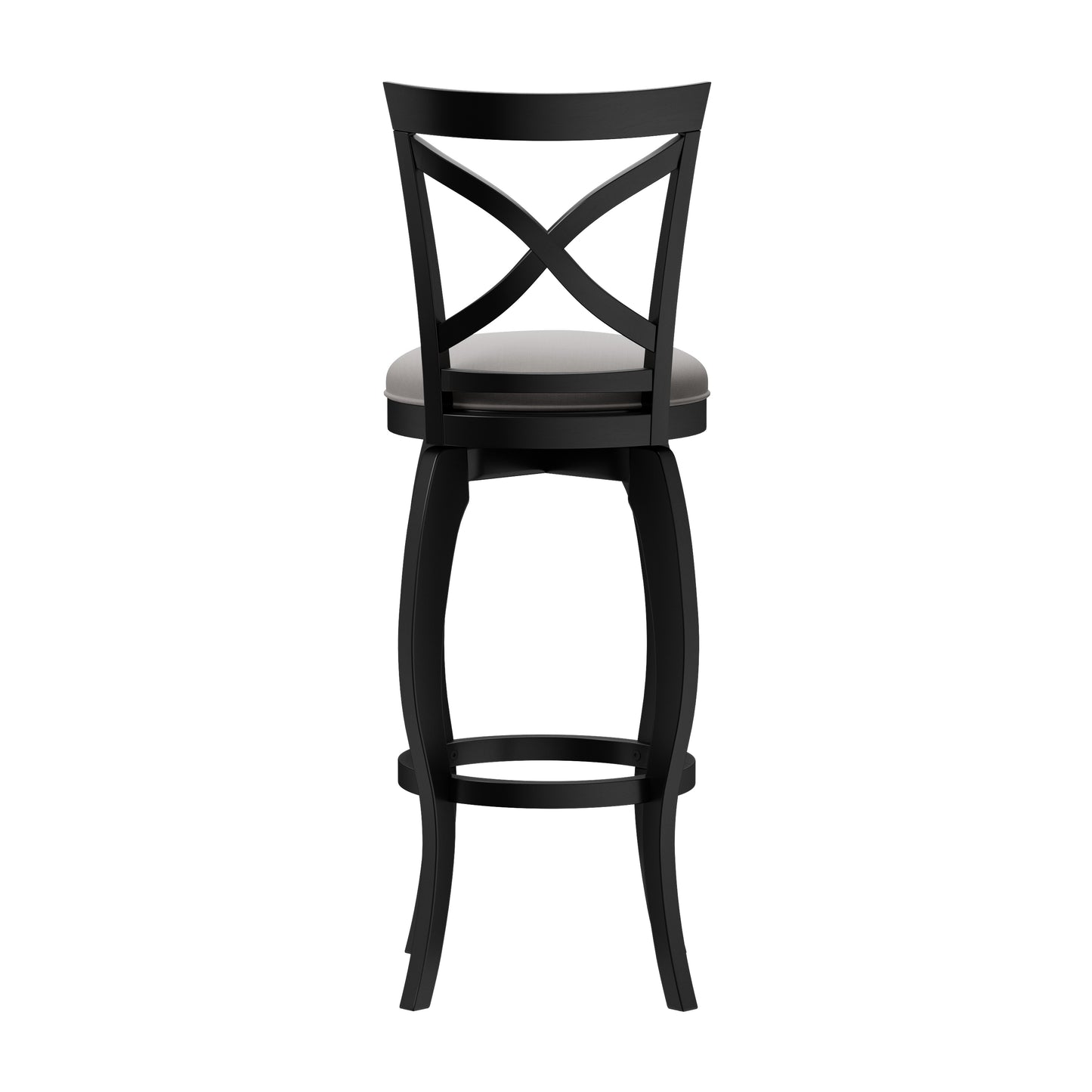 Hillsdale Furniture Ellendale Wood Swivel Bar Height Stool, Black