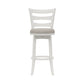 Hillsdale Furniture Elliott Wood Bar Height Swivel Stool, White