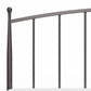 Hillsdale Furniture Warwick King Metal Headboard with Frame, Gray Bronze