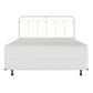 Hillsdale Furniture Jocelyn King Metal Headboard with Frame, Textured White