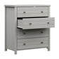 Living Essentials by Hillsdale Harmony Wood 4 Drawer Chest, Gray