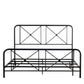 Hillsdale Furniture Williamsburg Queen Metal Bed, Black Sparkle