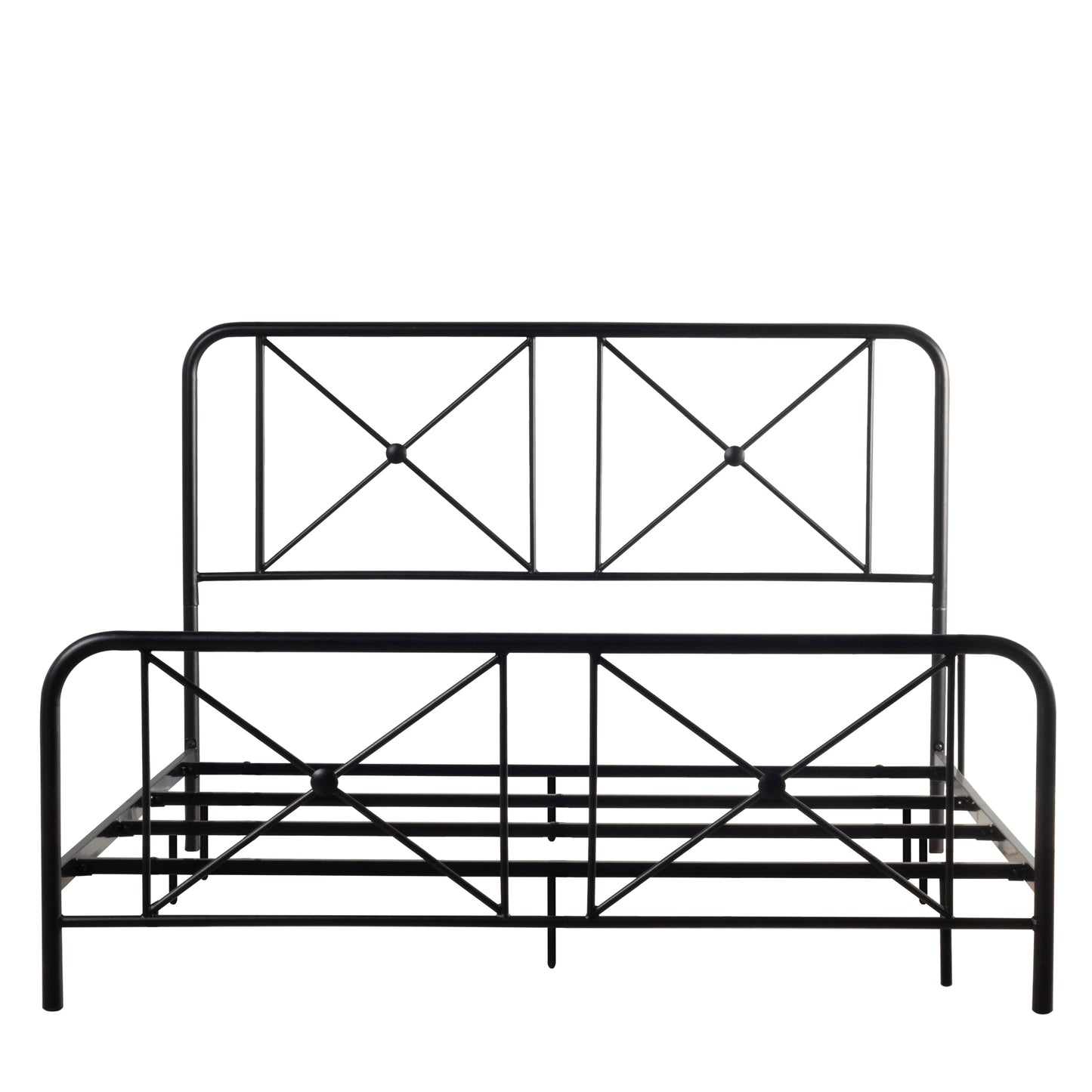 Hillsdale Furniture Williamsburg Queen Metal Bed, Black Sparkle