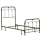 Hillsdale Furniture Jocelyn Twin Metal Bed, Black Sparkle