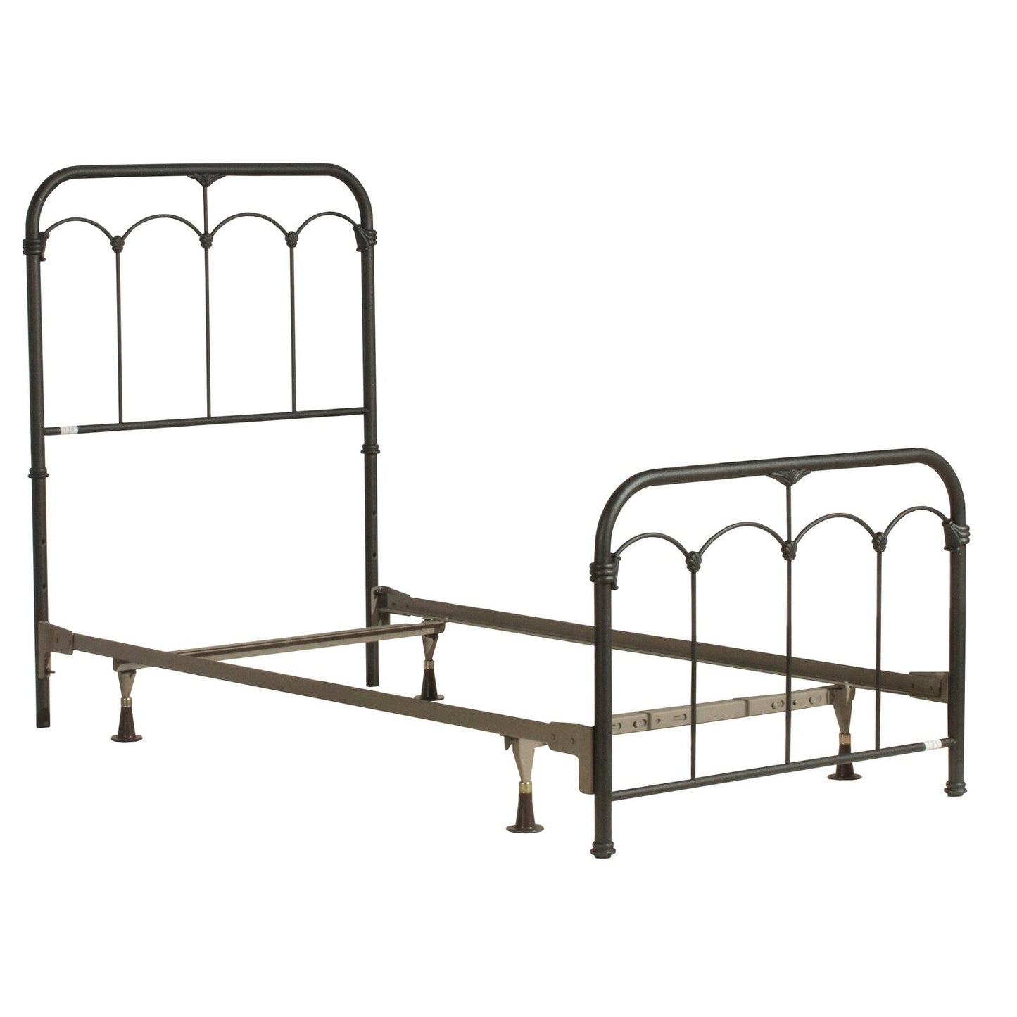 Hillsdale Furniture Jocelyn Twin Metal Bed, Black Sparkle