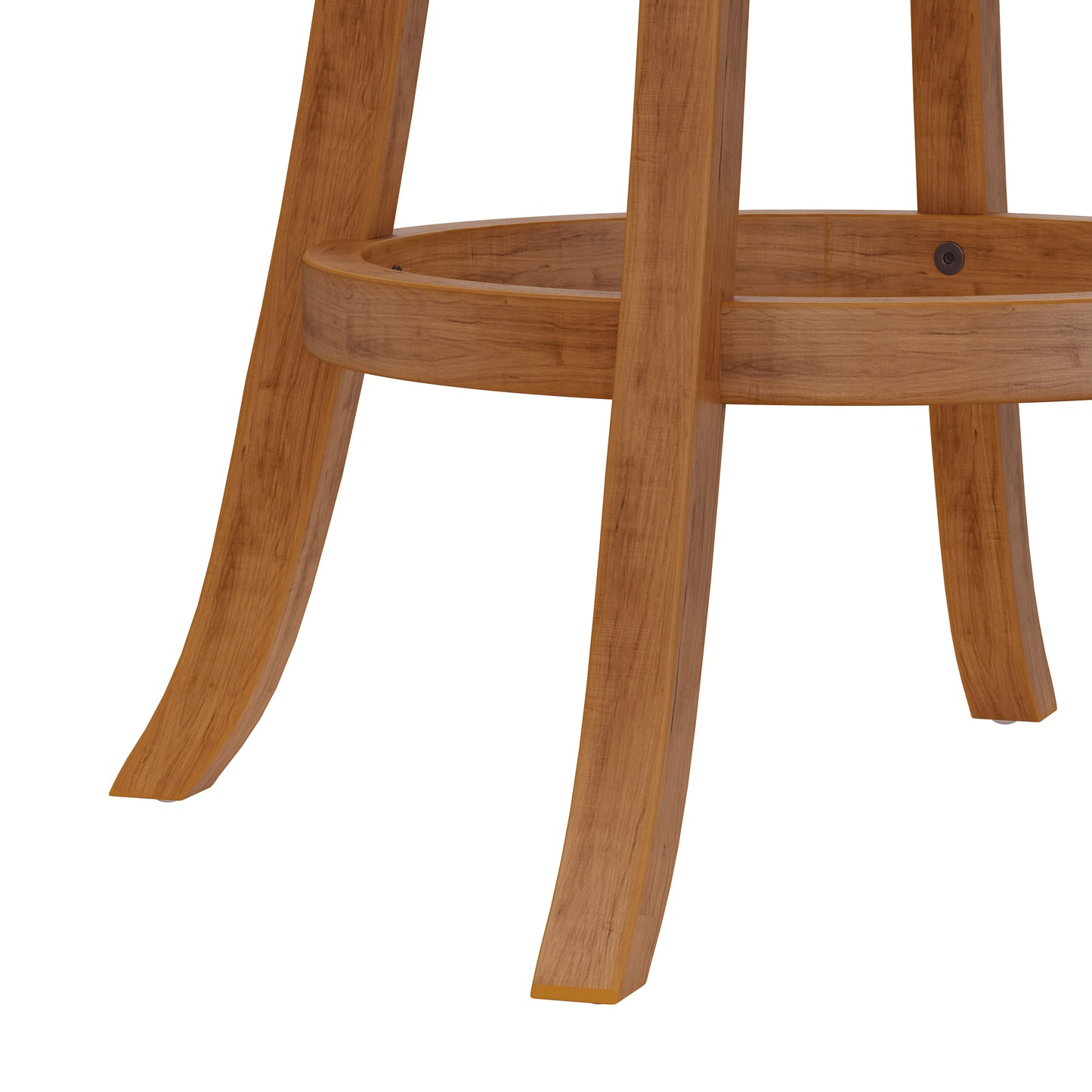 Hillsdale Furniture Fairfox Wood Bar Height Swivel Stool, Oak