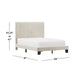 Hillsdale Furniture Crestone Upholstered Adjustable Height Full Platform Bed, Cream