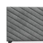 Hillsdale Furniture Crestwood Upholstered Chevron Pleated Queen Headboard, Platinum