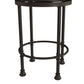 Hillsdale Furniture Casselberry Metal Backless Counter Height Swivel Stool, Brown