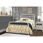 Hillsdale Furniture Kirkland Metal Queen Bed, Soft White