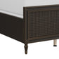 Hillsdale Furniture Sausalito Wood and Cane Queen Bed, Oiled Bronze