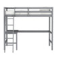 Hillsdale Kids and Teen Caspian Wood Twin Loft Bed, Gray