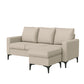 Hillsdale Furniture Alamay Upholstered Reversable Sectional Chaise, Oatmeal