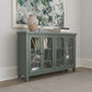 Hillsdale Furniture Bayside Wood 4 Door Console Cabinet, Robin Egg Blue