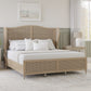 Hillsdale Furniture Sausalito King Wood Cane Bed, Medium Taupe