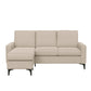 Hillsdale Furniture Matthew Upholstered Reversible Chaise Sectional, Oatmeal