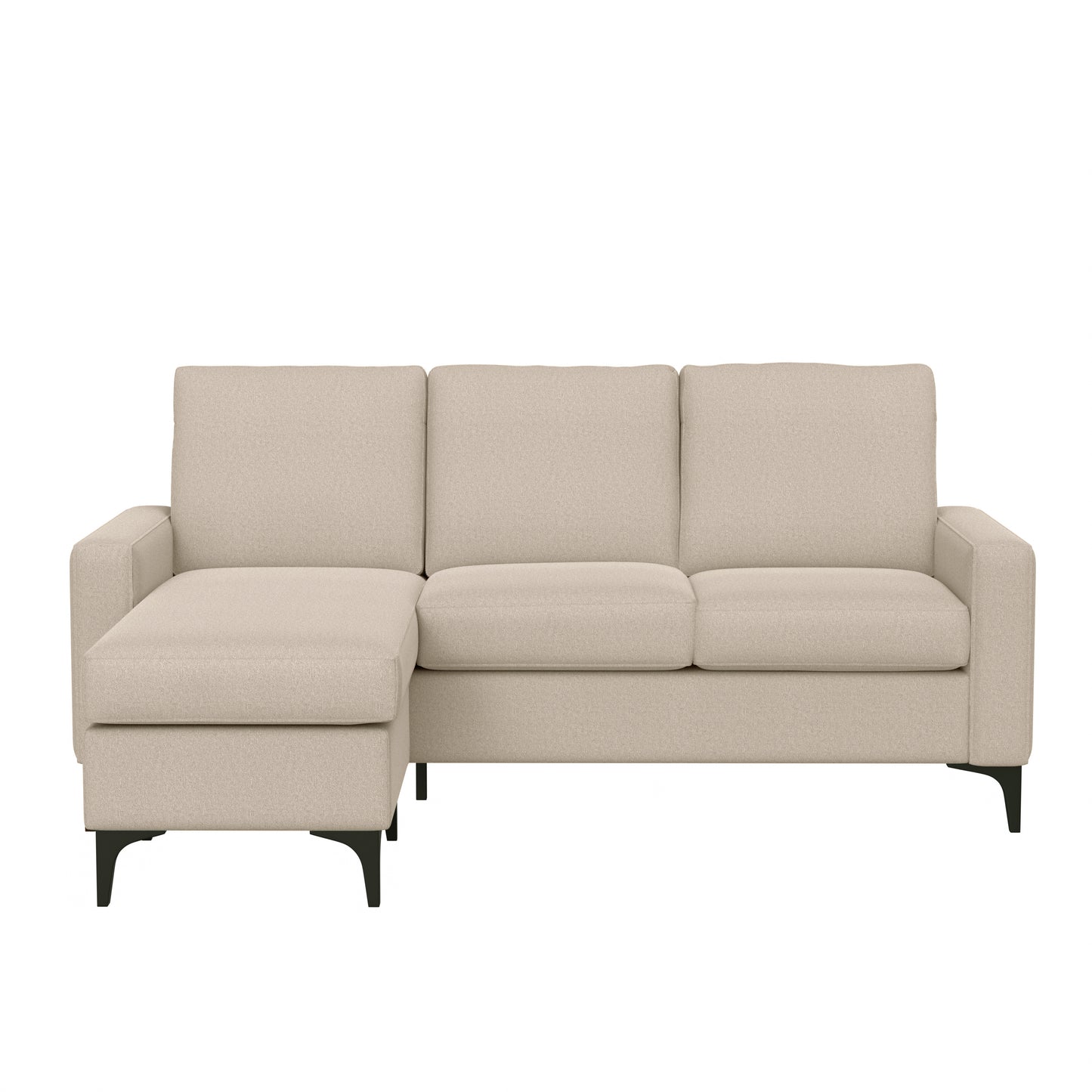 Hillsdale Furniture Matthew Upholstered Reversible Chaise Sectional, Oatmeal