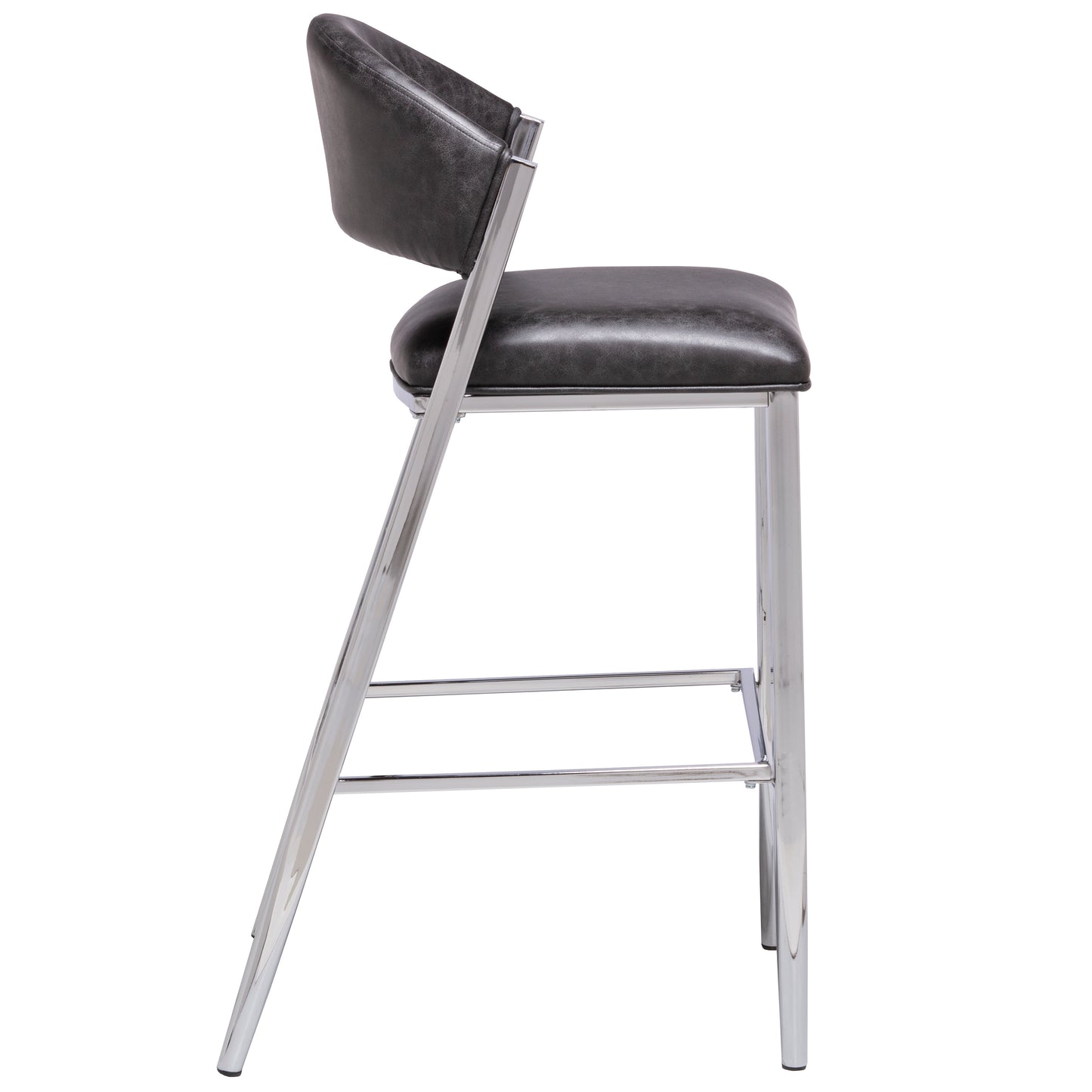 Hillsdale Furniture Molina Metal Bar Height Stool, Chrome