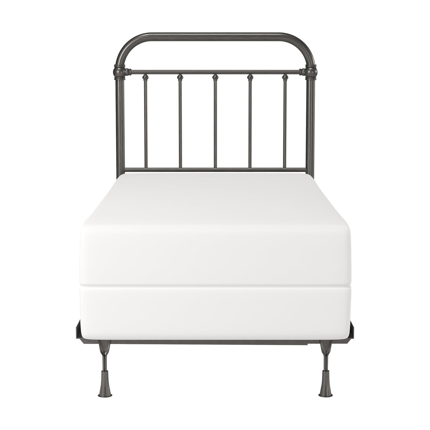 Hillsdale Furniture Kirkland Metal Twin Headboard with Frame, Aged Pewter